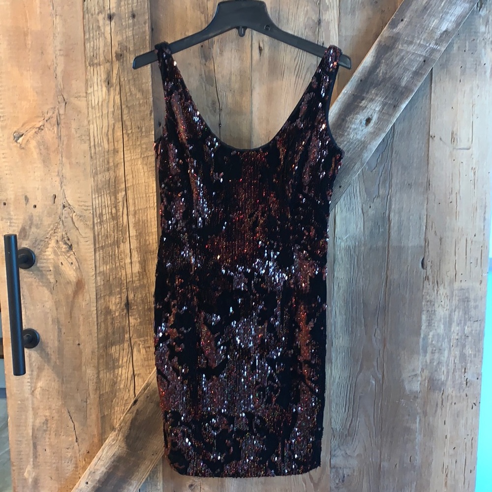 EUC Milly Cora Sequin Velvet Mini Dress Sz 4